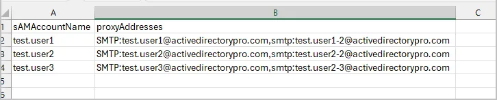 csv proxyaddress