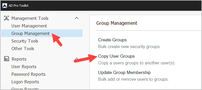 copy user groups