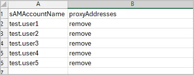 select csv remove option