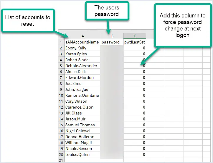 bulk password reset