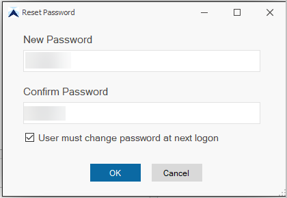 enter new password box